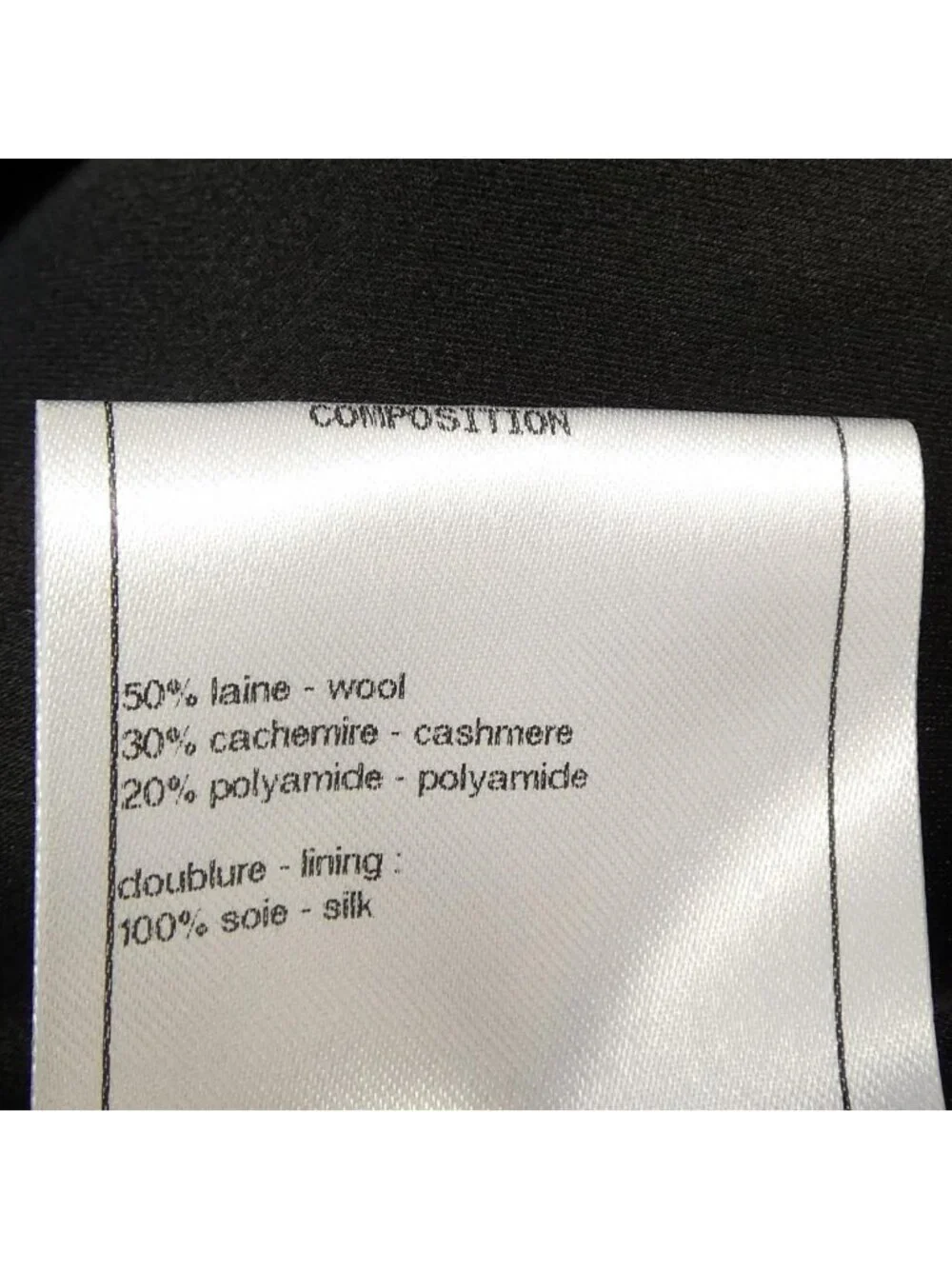 Chanel Coat Black